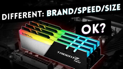 [SOLVED] Mixing different different RAM brands or speeds.